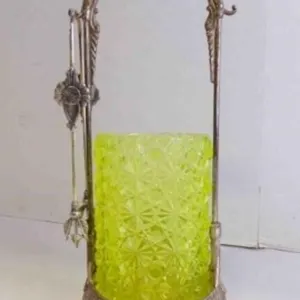 Beautiful Antique Victorian Pickle Castor w/Tong