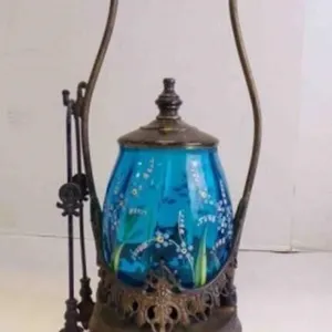Beautiful Antique Victorian Pickle Castor w/Tong