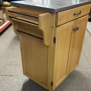 Kitchen Rolling Island 32�x19�x91�. No Shelf, Top