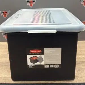Rubbermaid File Tote w/Files. *NO SHIPPING