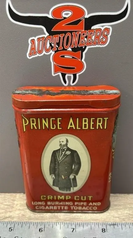 Prince Albert Crimp Cut Tobacco Tin.
