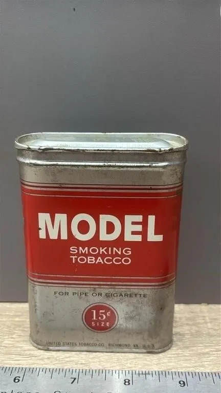 Model Smoking Tobacco Tin w/Contents.