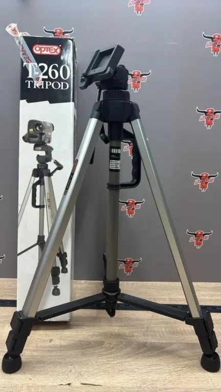 Opted T-260 Tripod. Appears Unused.