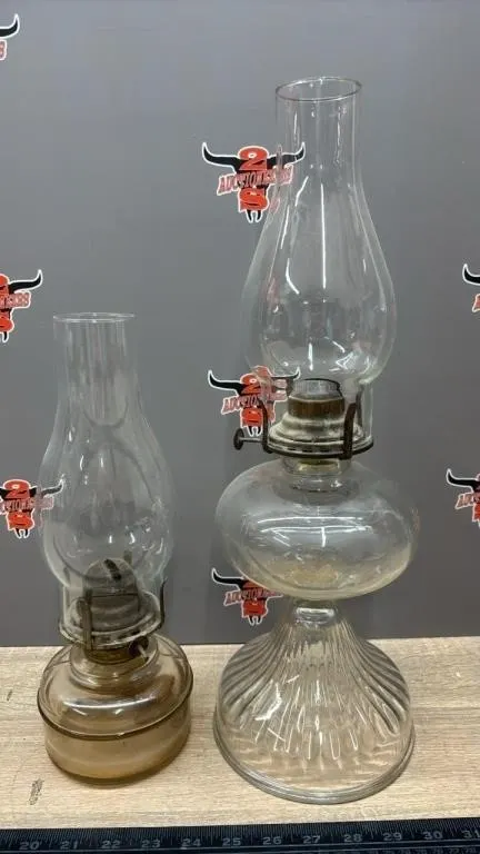 2 Asst. Oil Lamps. *NO SHIPPING