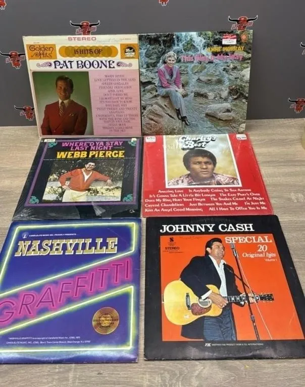 6 Asst. Record Albums