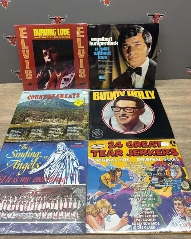 6 Asst. Record Albums