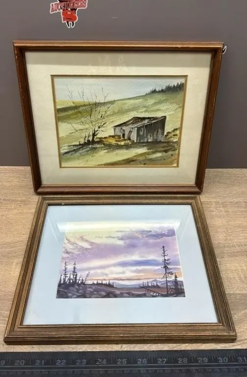 2 Asst. Watercolour Framed Paintings.
