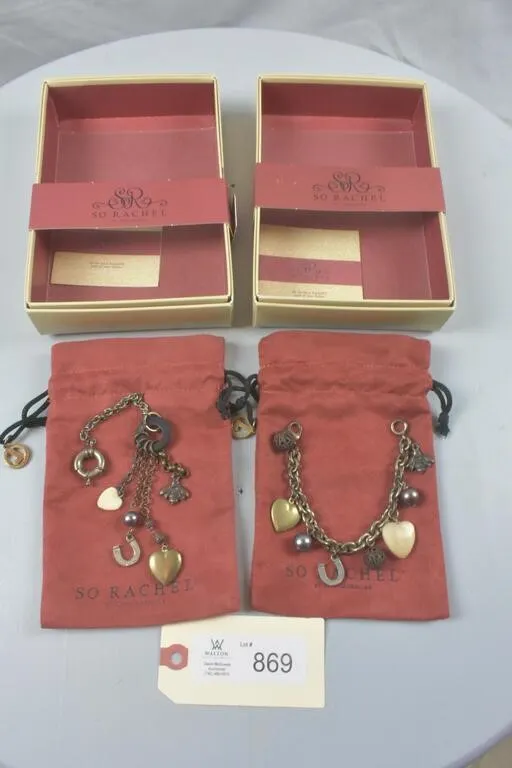 So Rachel Belt Loop Charm & Char Bracelet