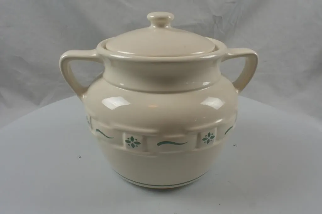 Cookie Jar W/Cover Heritage Green