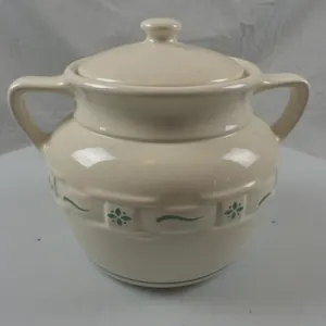 Cookie Jar W/Cover Heritage Green