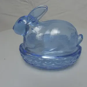 Easter Bunny dish Blue in Color