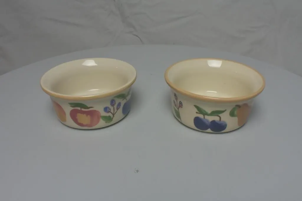 Fruit Medley Pottery Bowls (2)