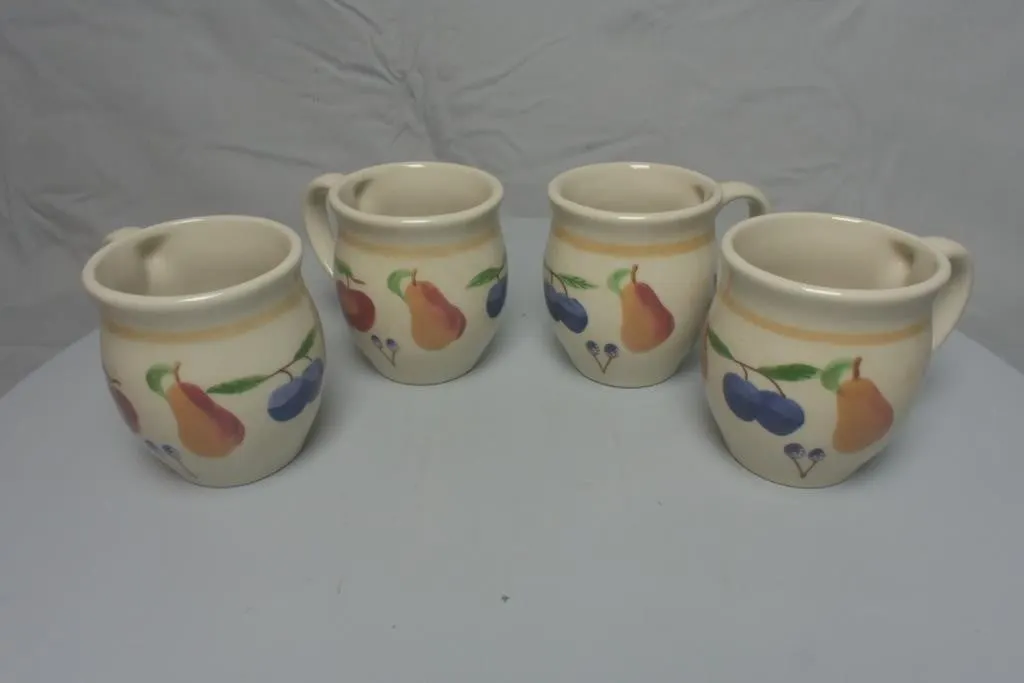 Fruit Medley Potter Cups (4)