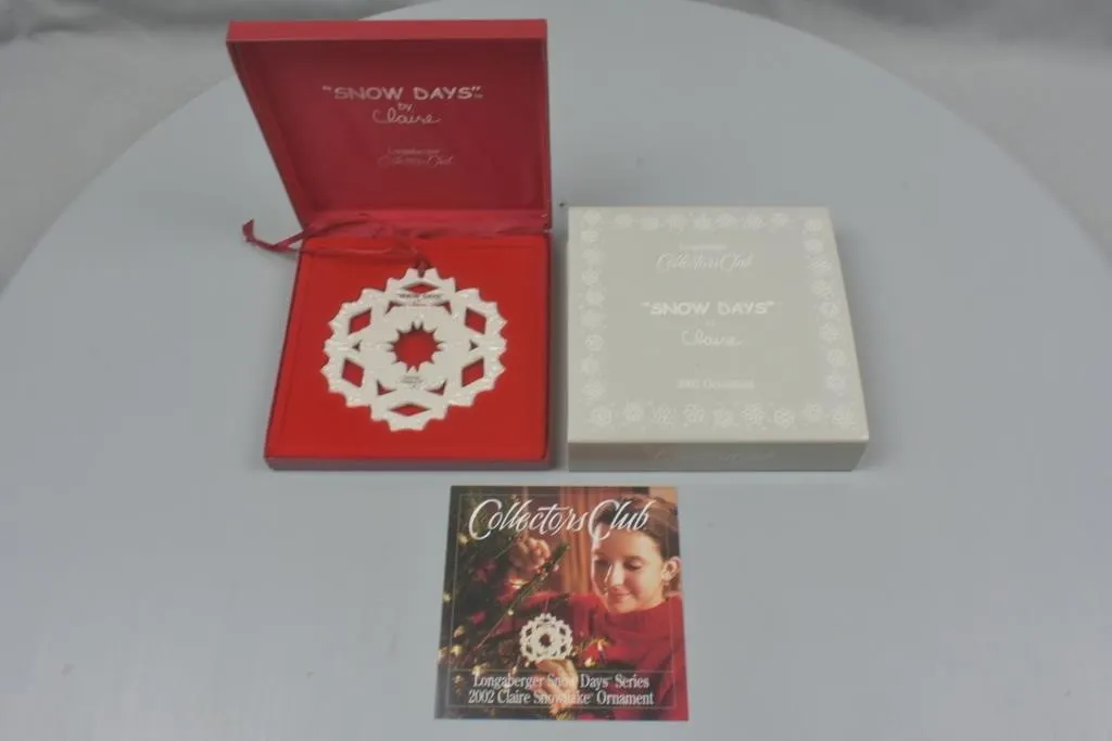 Collector Club Snow Days 2002 Christmas Ornament