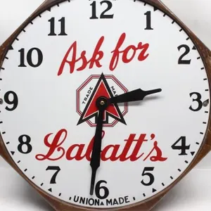 Labatt's Porcelain Advertising Wall Clock