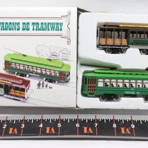 HO Scale San Francisco Streetcars, 2 Wagons De