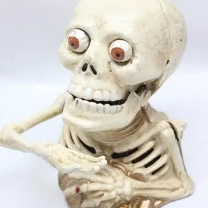Antique Cast Iron Skeleton Mechanical Still Bank