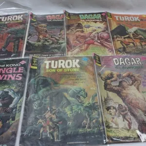 Gold Key Turok, Dagar & Jungle Twins Comic Lot (7)