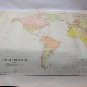 Map of the World, 1954 torn