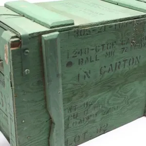 Wood Military Ammo Crate - .303 Ball Ammunition