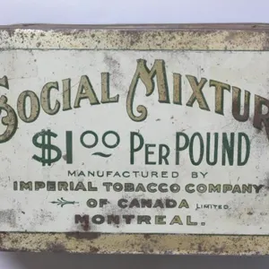 Social Mixture Pipe Tobacco Tin, Imperial Tobacco