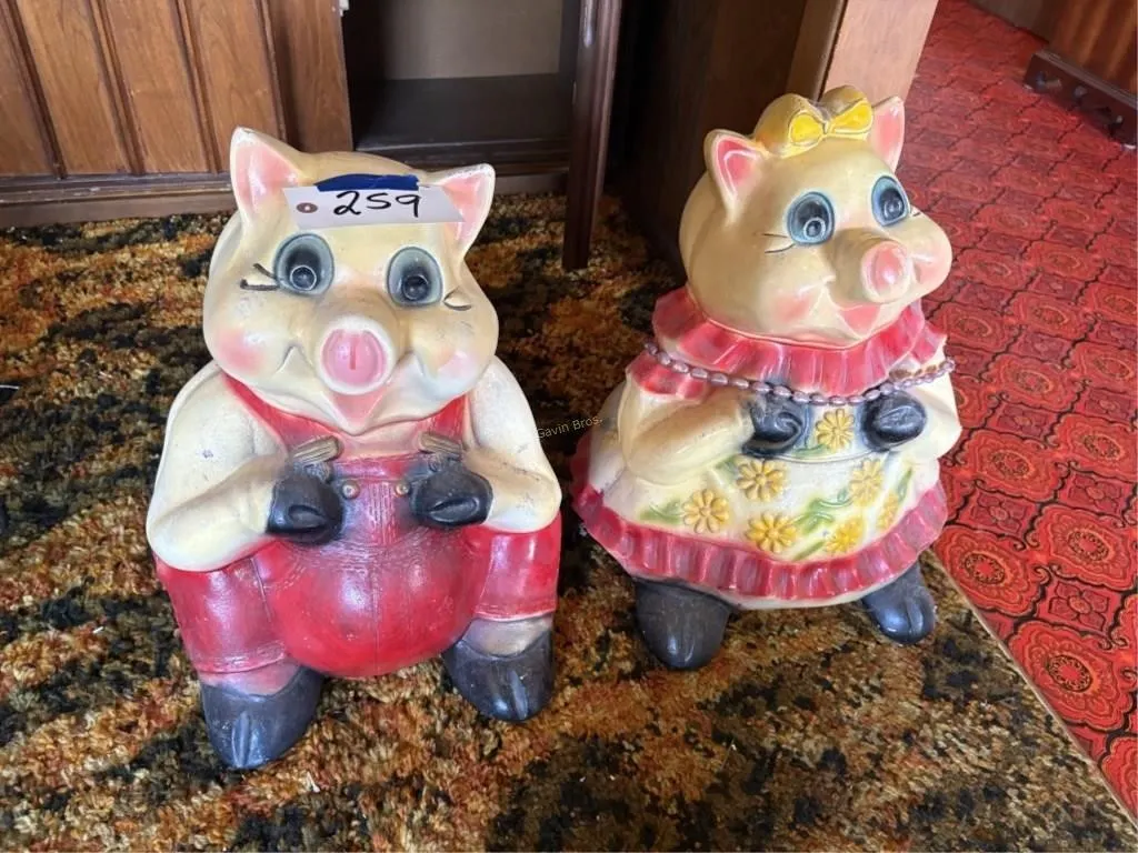 Large Ceramic Pigs