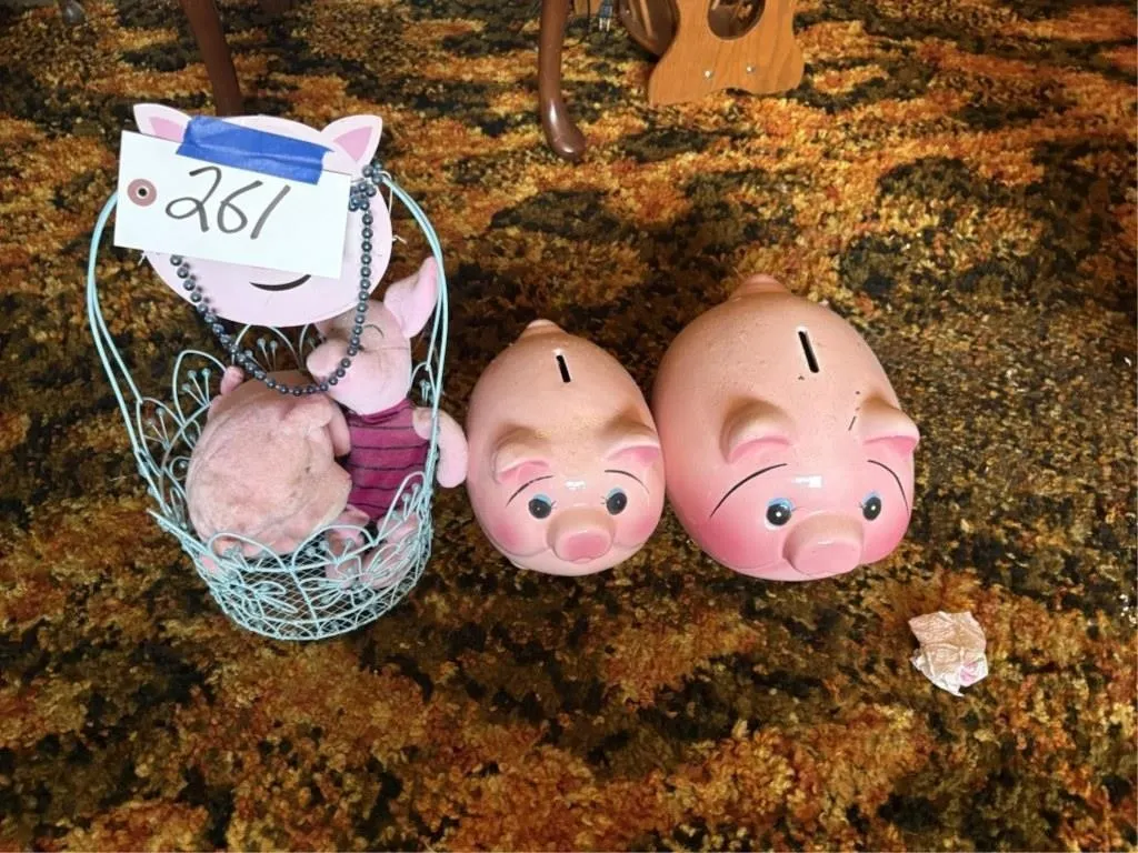 Piggie Banks & Basket