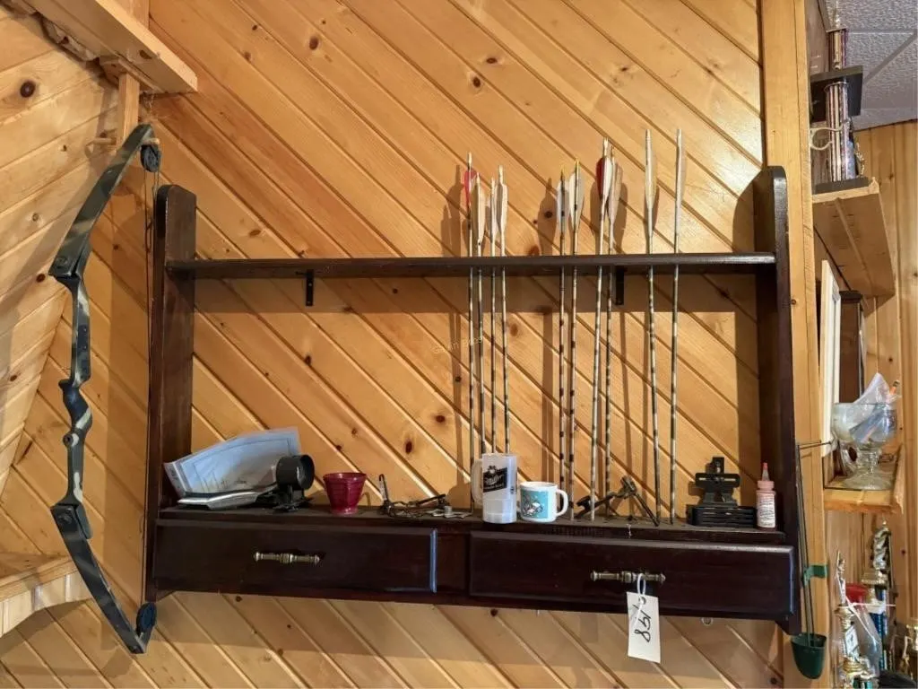 Old Compound Bow w/hanger & arrows