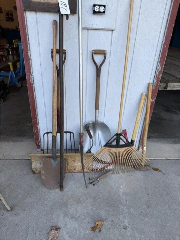 Yard Tools. Pitch Fork. Clamp etc