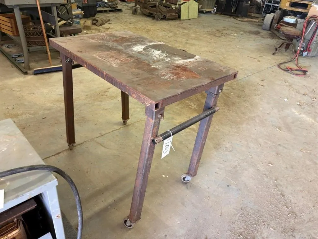 Steel Welding Table on Casters