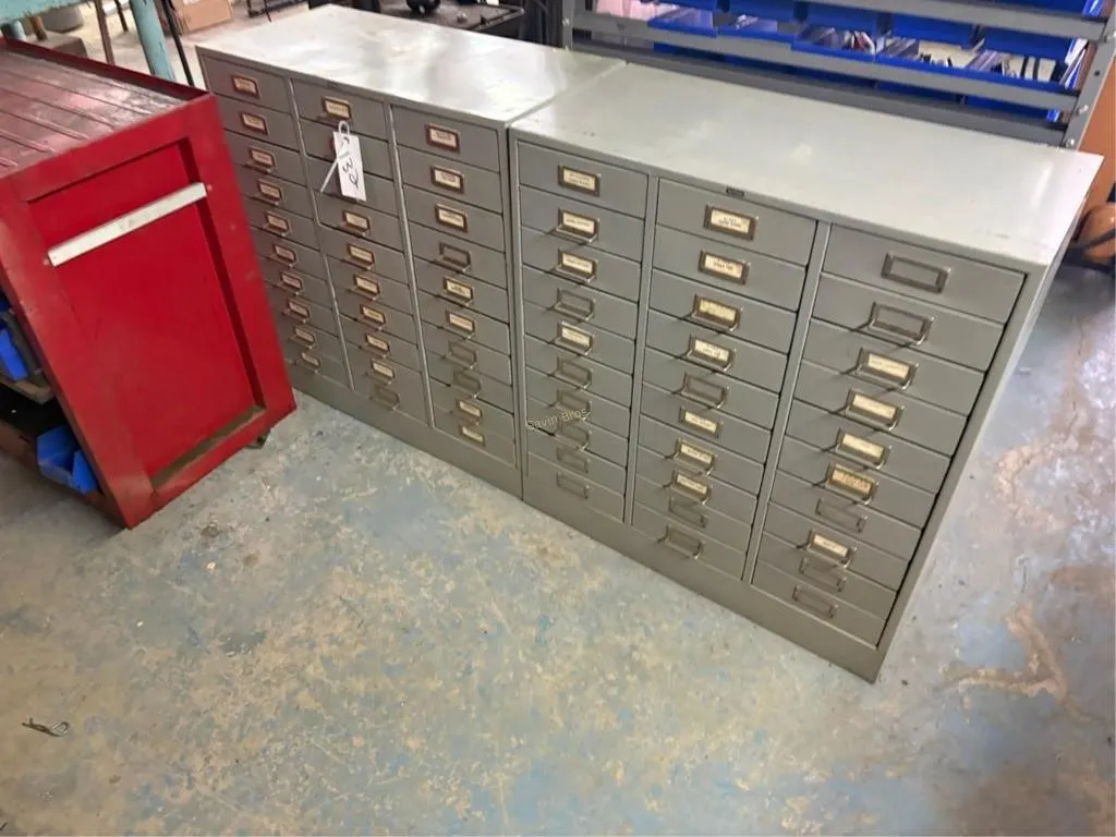 (2) Tennsco Organizer Bins