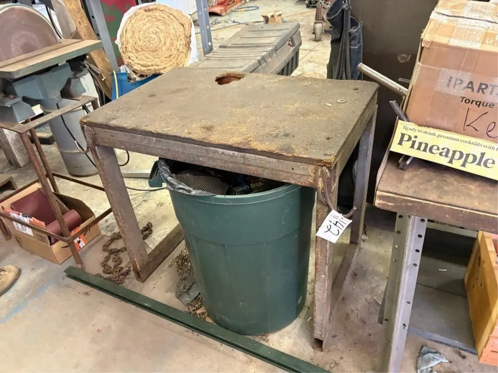 Metal Frame Work Table