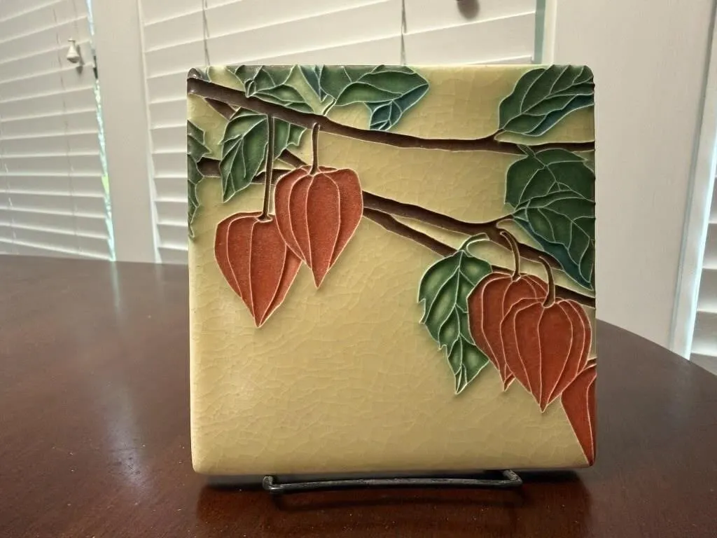 Motawi Tileworks botanical art tile