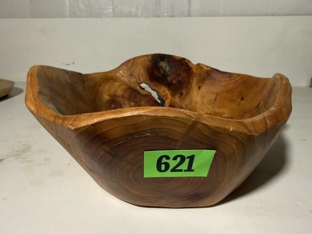 Burl wood bowl