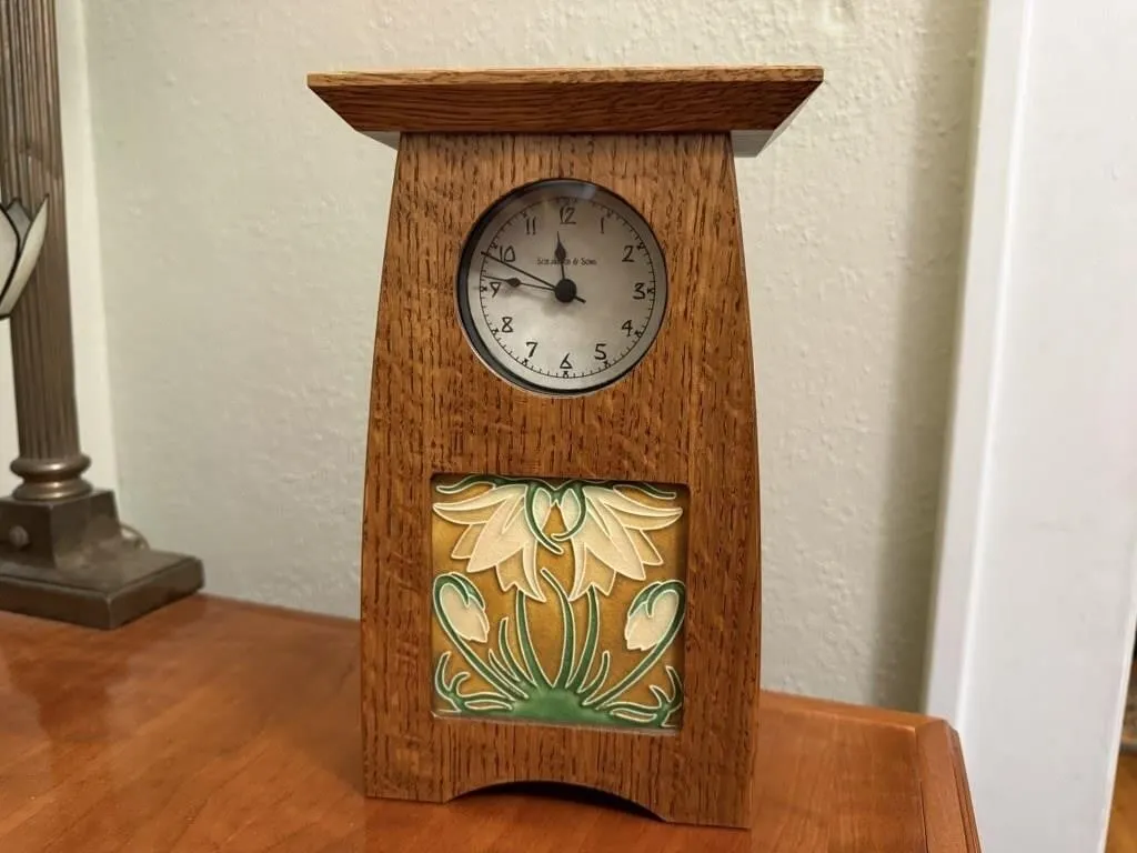 Motwai Tileworks mantel clock