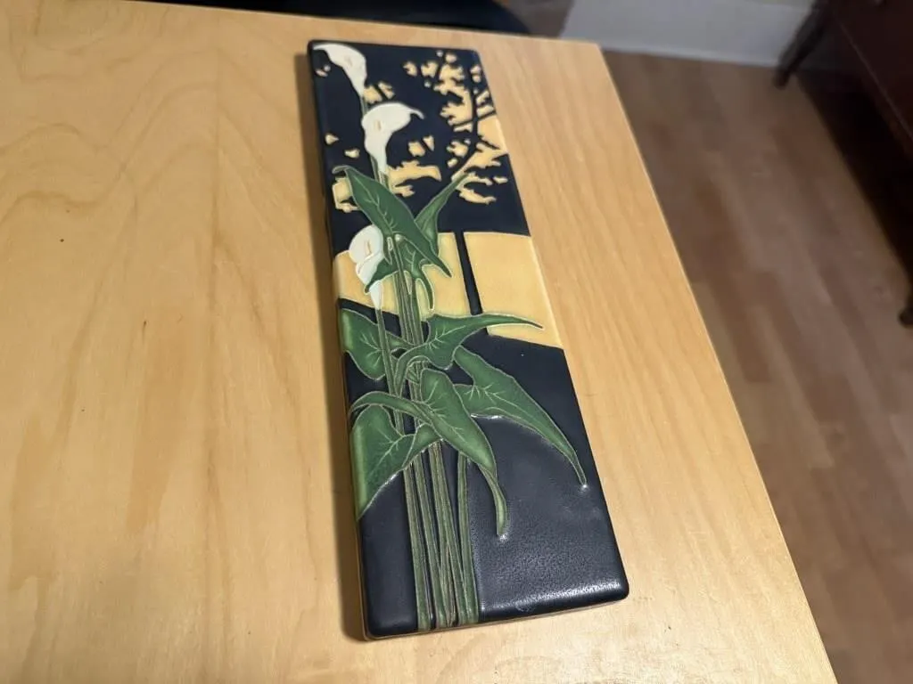 Motawi Tileworks floral art tile