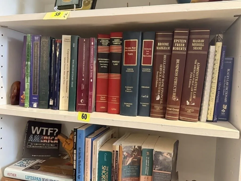 Shelf of law books