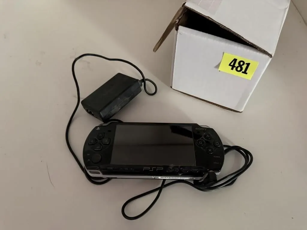 PSP video game player