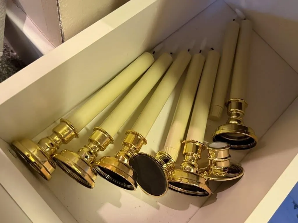 Battery operated candle sticks