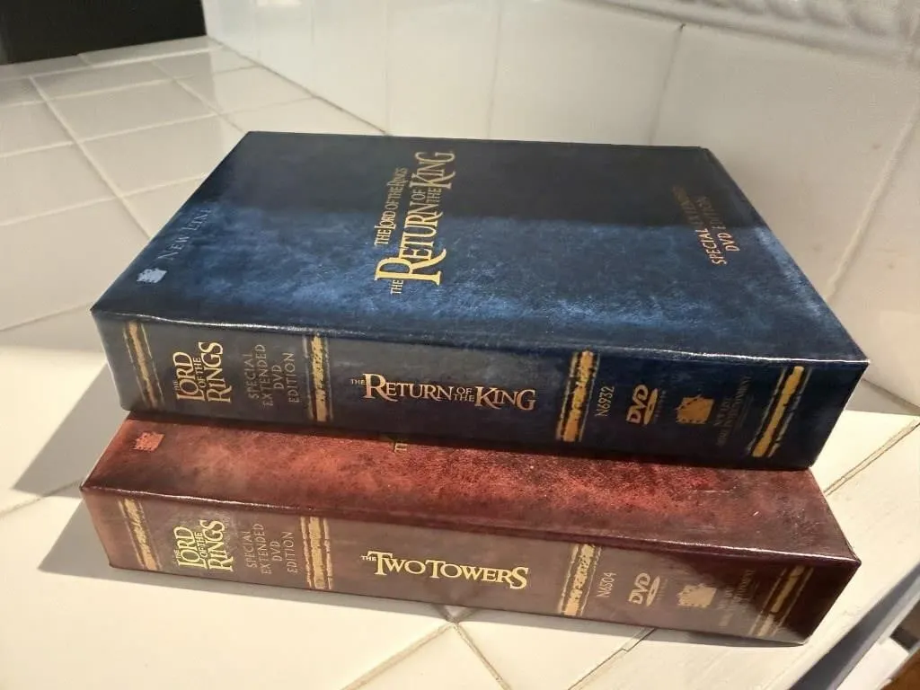 Lord of the Rings DVD collection,
two boxed