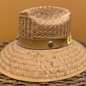 Straw brimmed hat