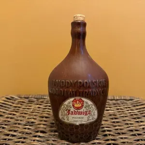 Stoneware honey wine bottle
