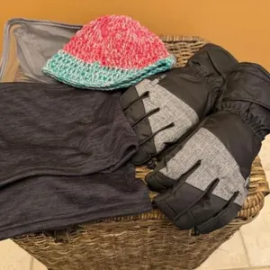 NWT Thinsulate lined gloves, hat, neck wraps