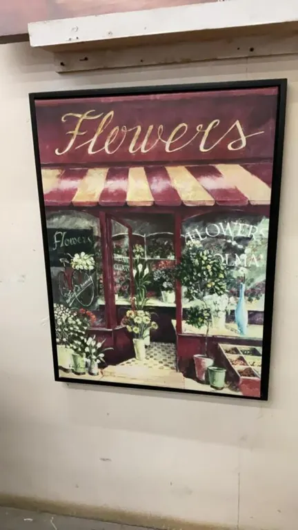 FLOWER SHOP PICTURE ON CANVAS
