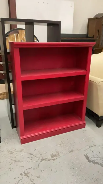 RED BOOKSHELF