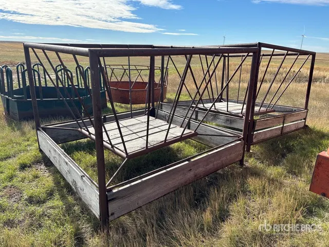 Quantity of (2) 7 ft X 7 ft Livestock Feeder