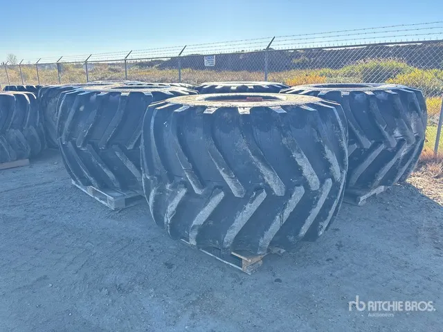 Quantity of (4) Maxam 66/43.00-25 Tires