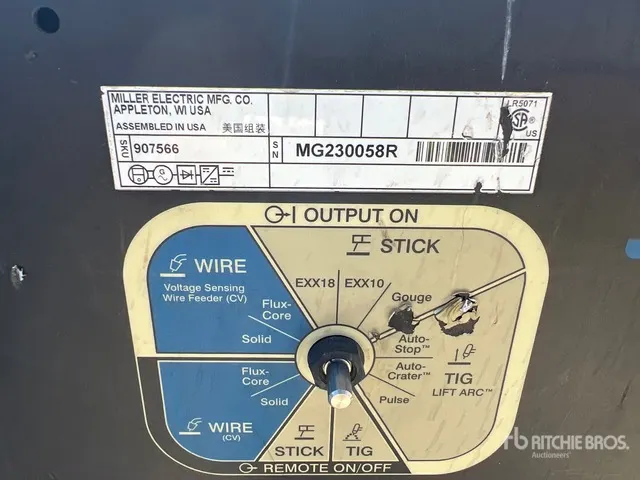 2016 Miller 907566 325 A Multi-Process Engine Driven Welder