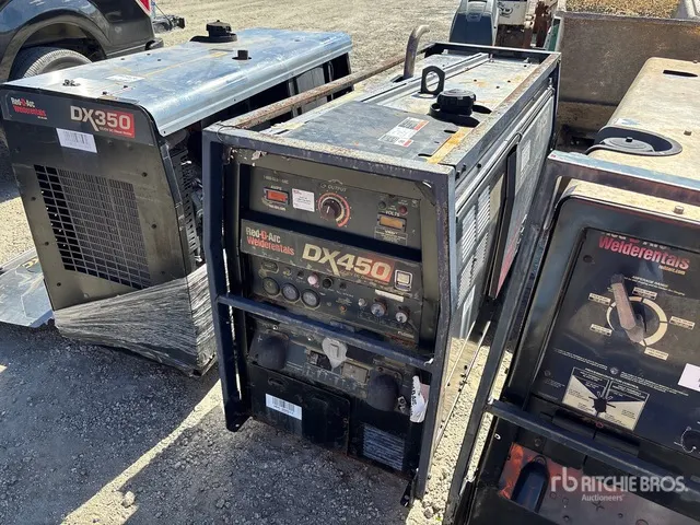 2013 Red-D-Arc DX450 450 A Skid-Mounted Multi-Process Engine Driven Welder