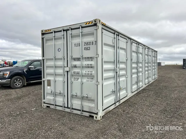 2026 40 ft High Cube Open-Sided Storage Container